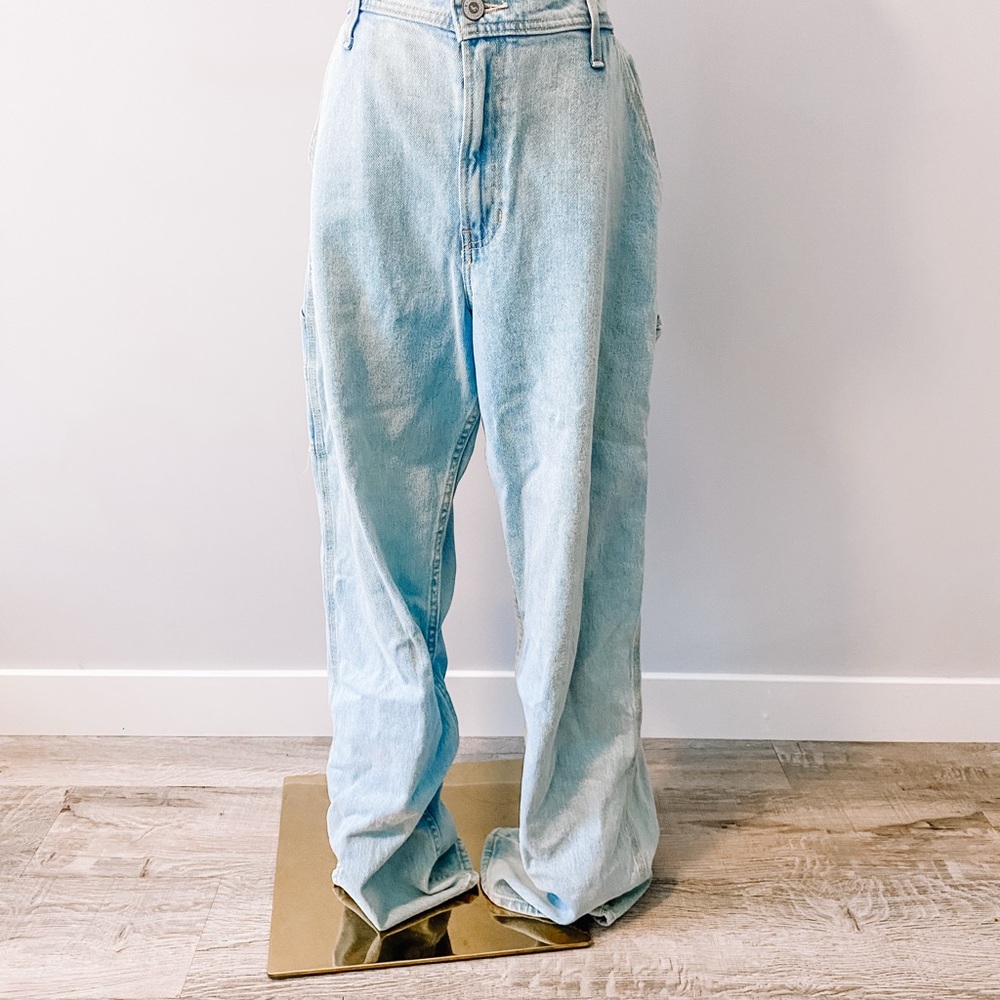 Hollister Light Blue Cargo Jeans